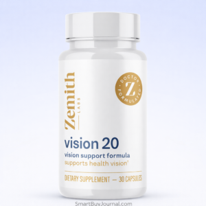 20/15 Vision eye support supplement bottle for improving vision clarity and eye health