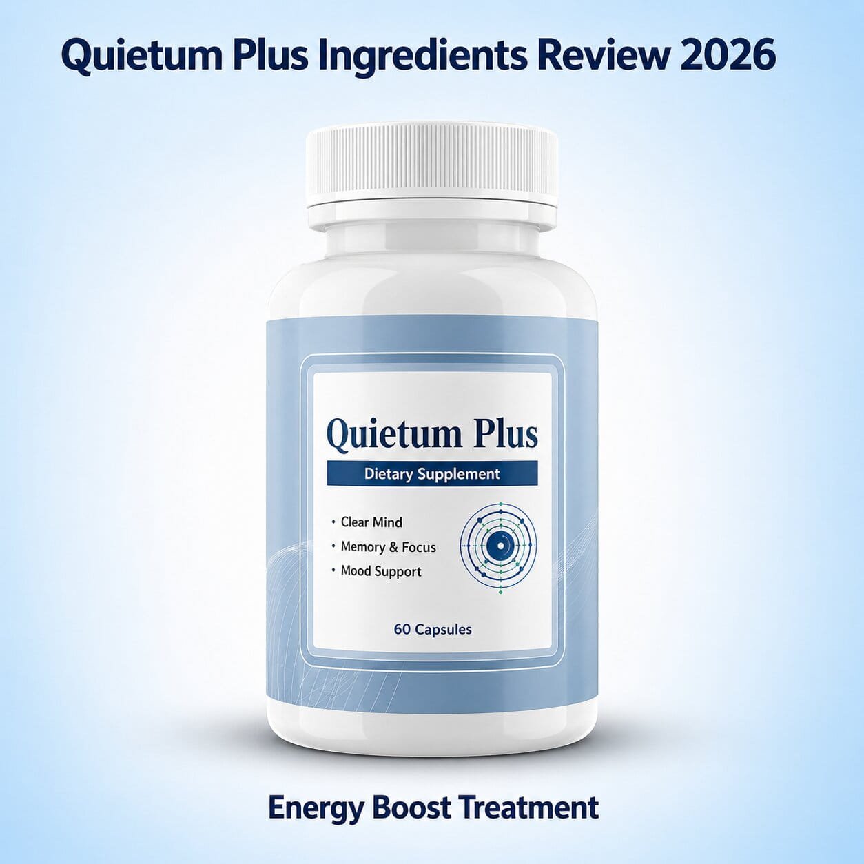Quietum Plus Ingredients Review 2026 - Natural supplement bottle for hearing and tinnitus support.