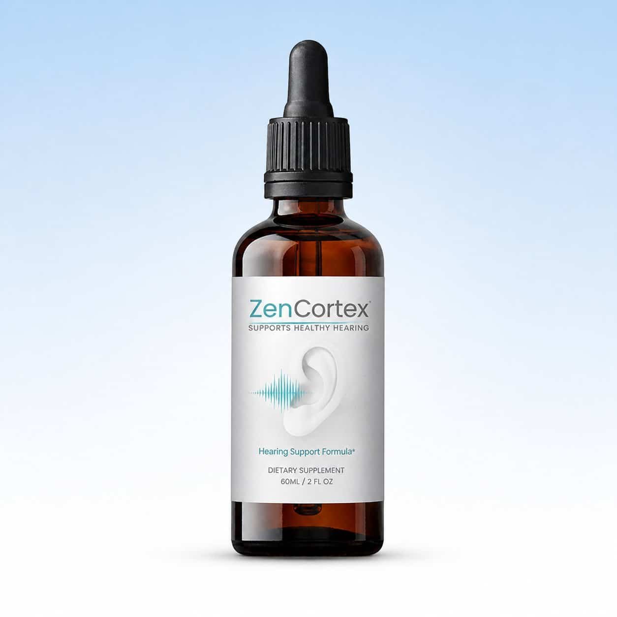 ZenCortex reviews 2026 — hearing support supplement dropper bottle