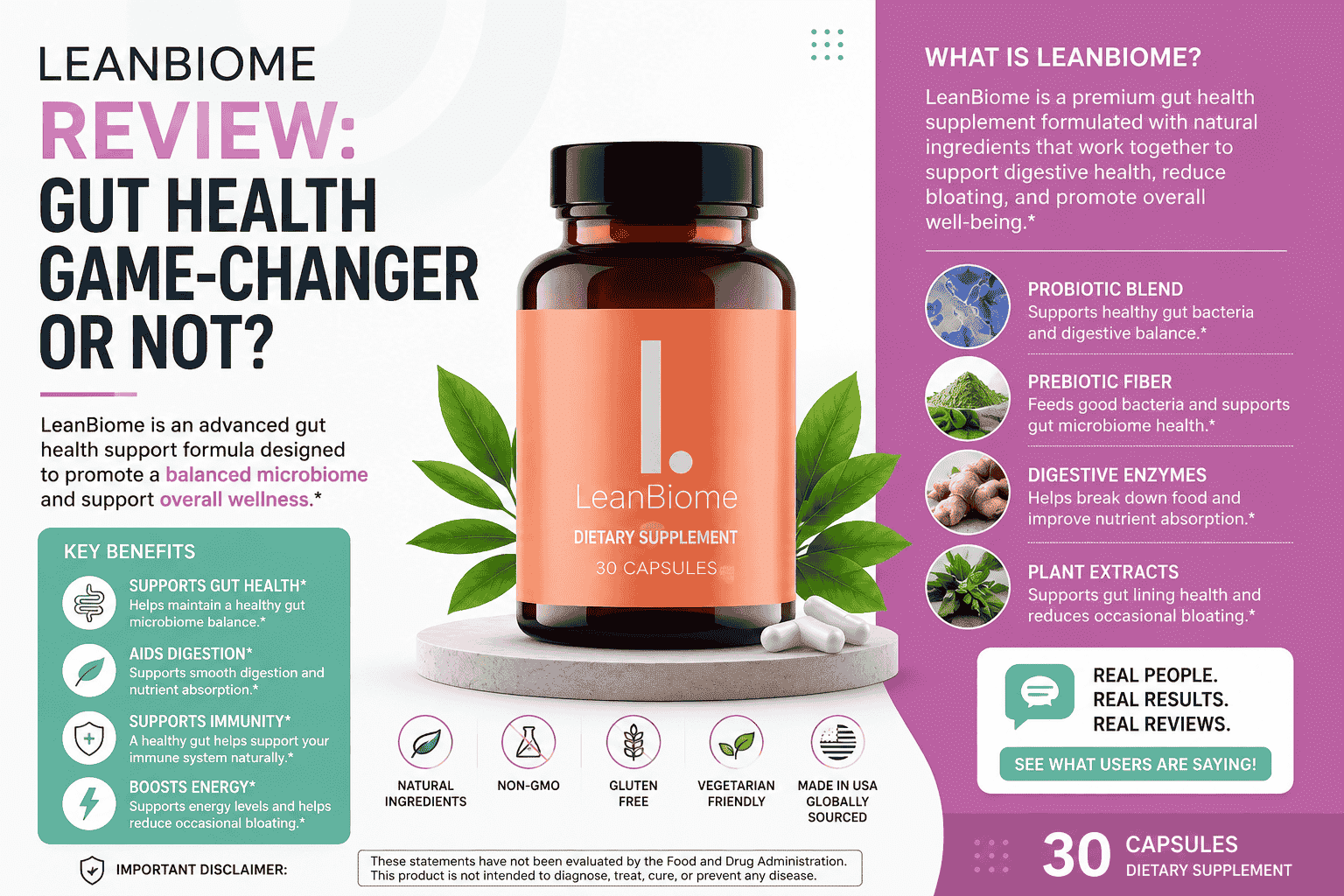LeanBiome Review 2026 — Does This Gut Health Supplement Really Support Weight Loss?