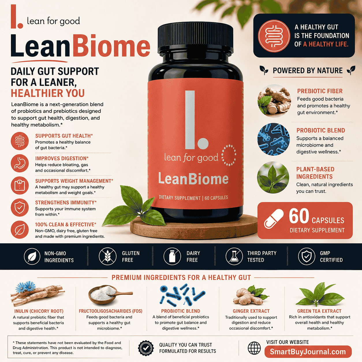 Lean Biome Reviews – LeanBiome probiotic weight loss supplement official