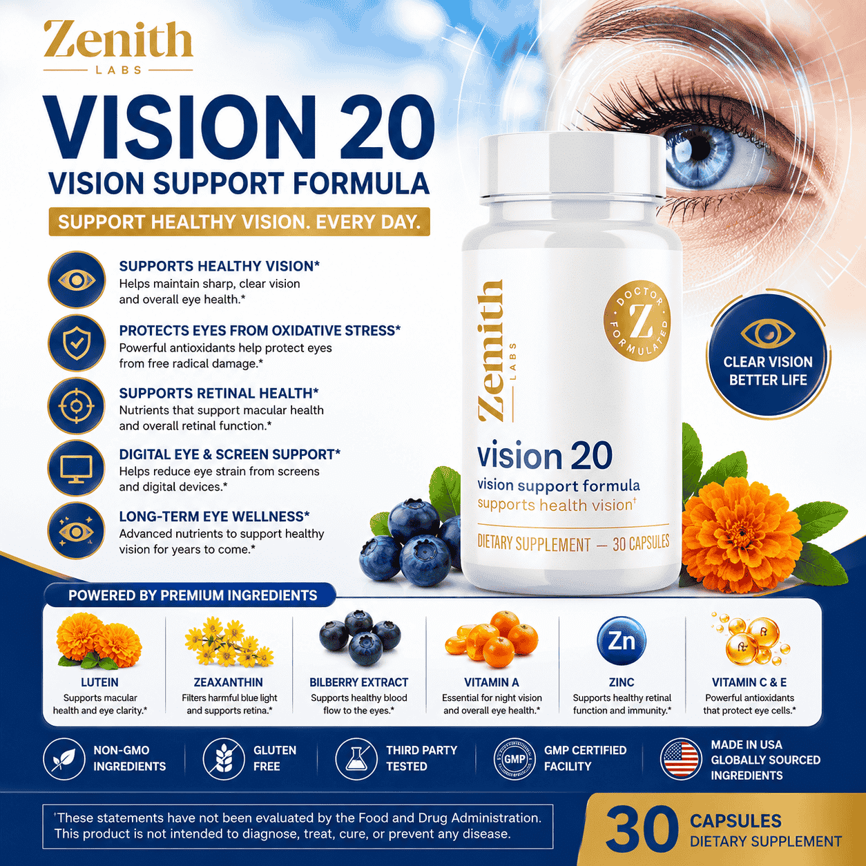 What is 20 15 eye vision — complete guide and 20/15 vision supplement honest review