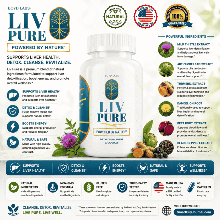 Liver health supplements capsule bottle with milk thistle and green tea ingredients