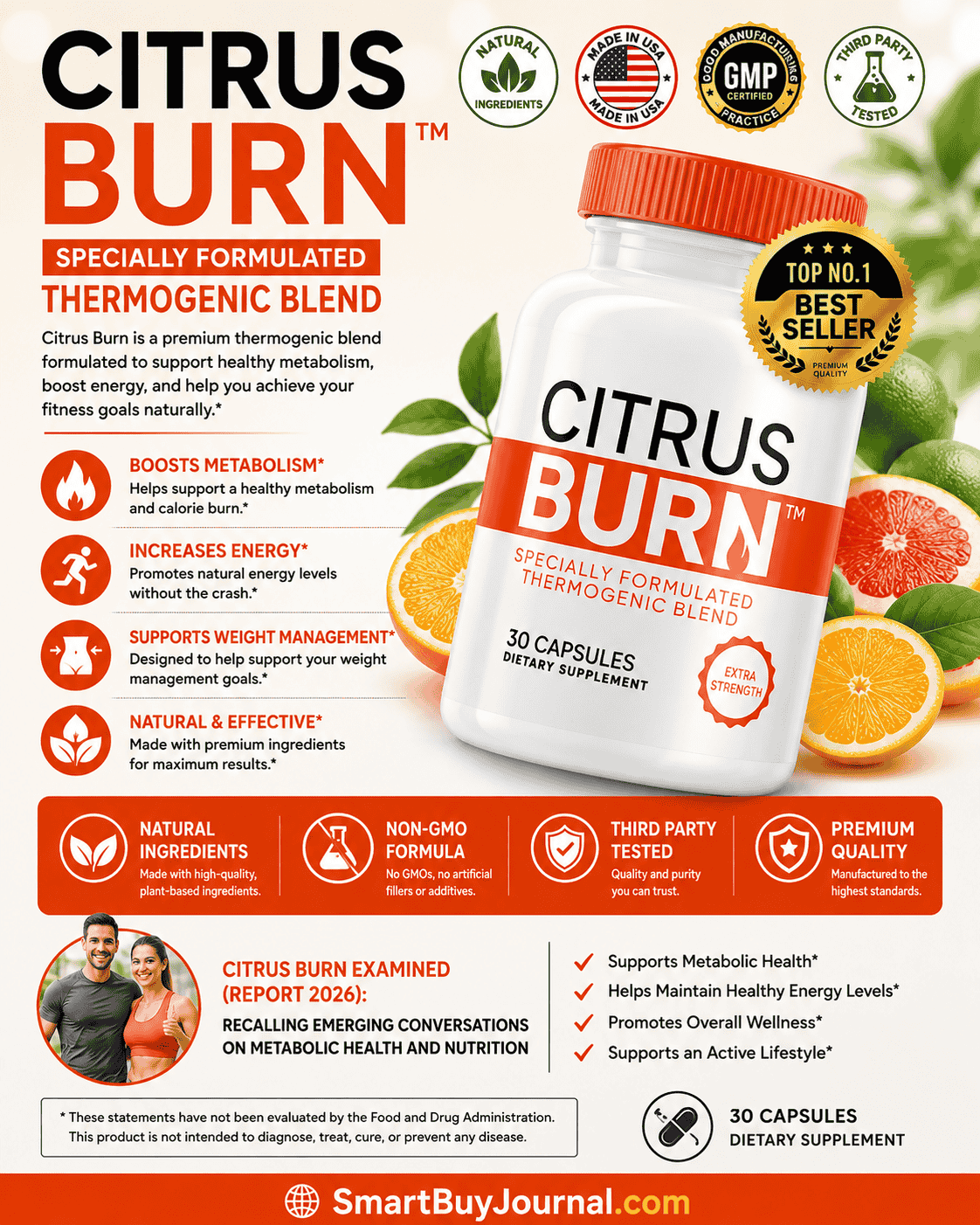 Citrus Burn natural metabolism boosting supplement for weight loss and energy