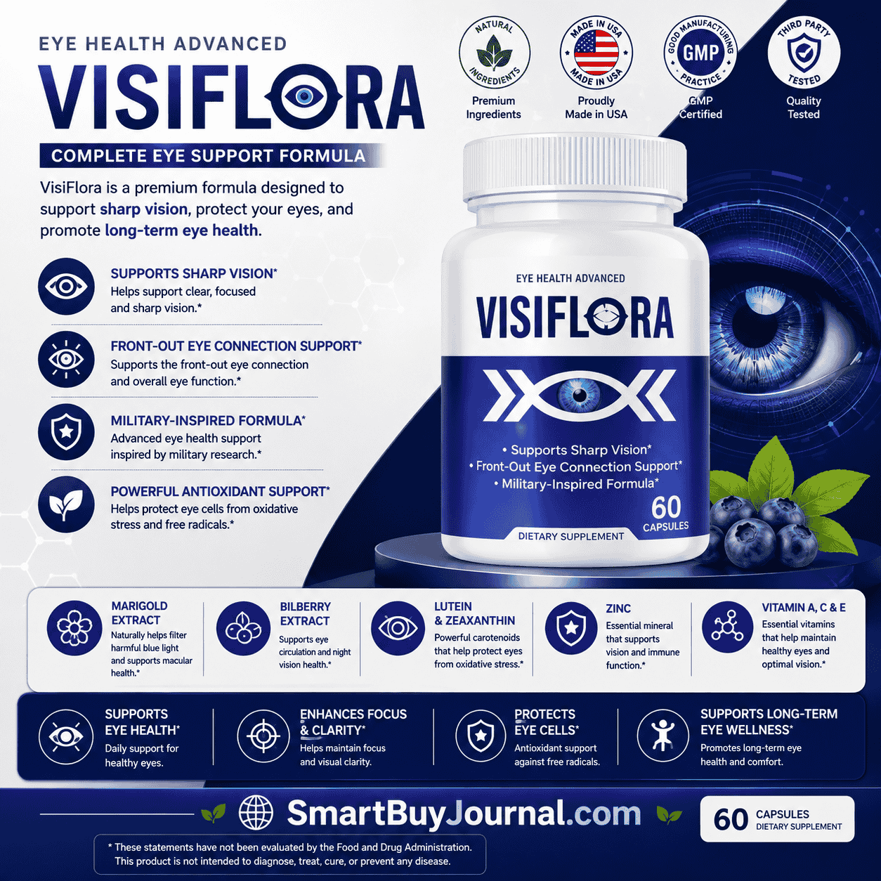 Visiflora reviews 2026 — 22-in-1 eye health supplement honest review guide