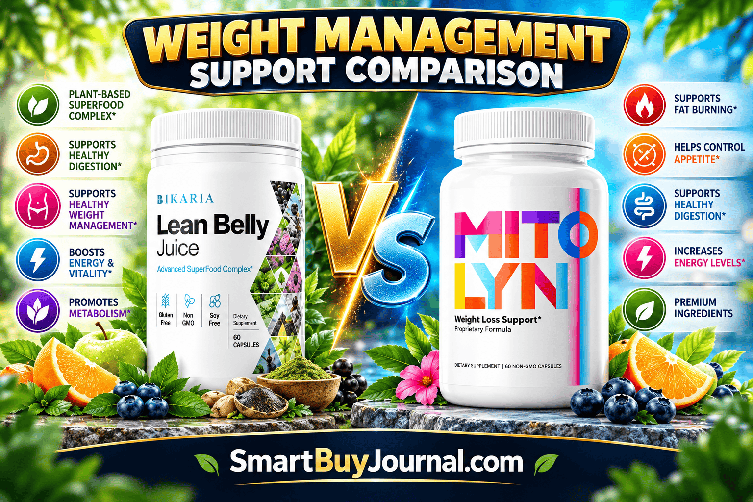 Mitolyn vs Ikaria Lean Belly Juice