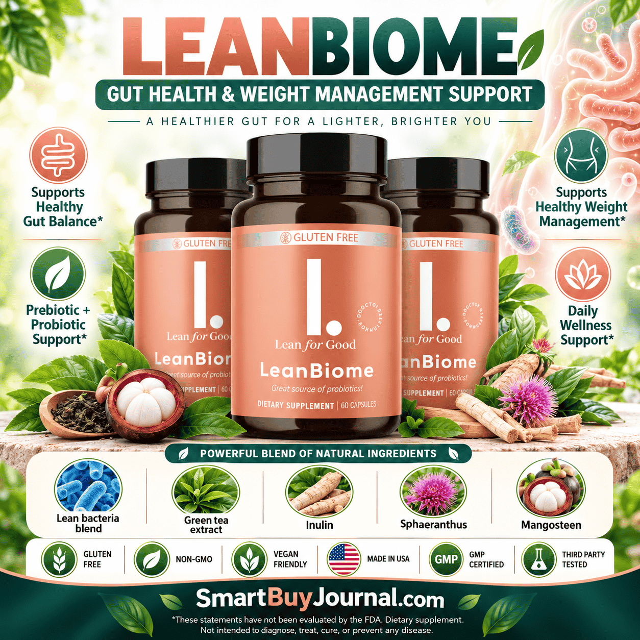 High quality gut health supplements and probiotic capsules on a clean surface with fresh vegetables